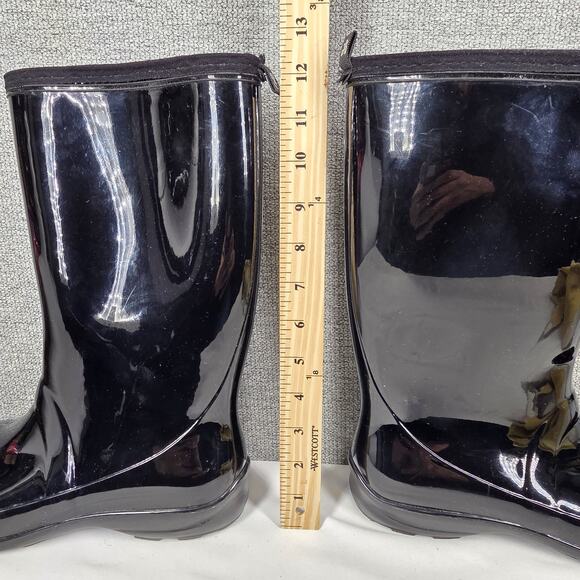 KAMIK WOMEN’S HEIDI RAIN BOOTS – SIZE 10 – BLACK – MID-CALF – WATERPROOF RUBBER - Picture 11 of 11